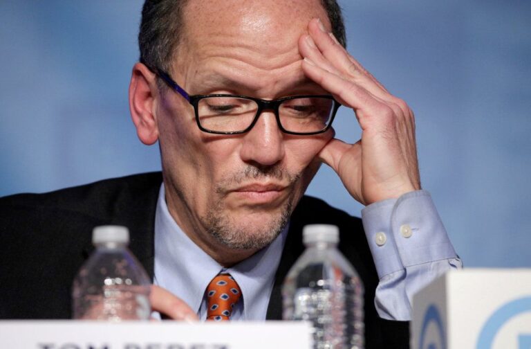 Tom Perez distraught over DNC $3.3 million debt.